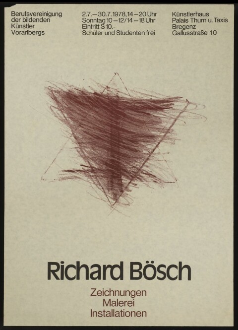 Richard Bösch : Zeichnungen - Malerei - Installationen