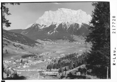Lermoos und Ehrwald mit Zugspitze 2963 m