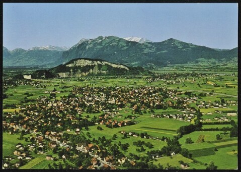[Altach] : [Altach mit Kummenberg, Schweizer-Bergen und Säntis Vorarlberg, Österreich ...]
