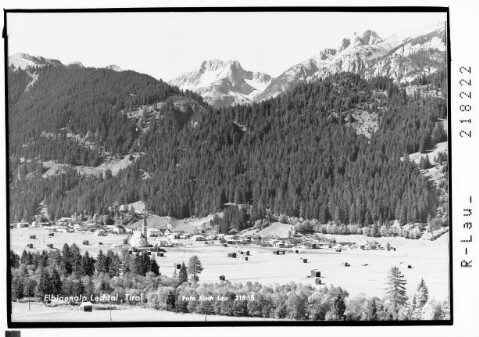 Elbigenalp Lechtal, Tirol : [Elbigenalp im Lechtal gegen Bernhardstal mit Kleinem und Grossem Krottenkopf]