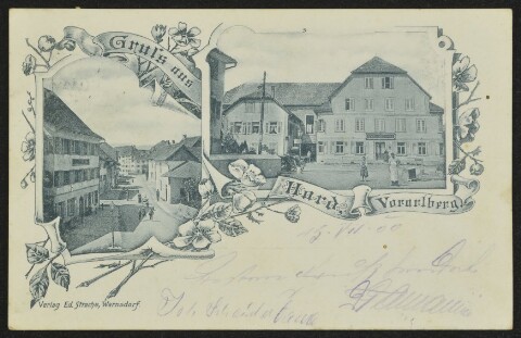 Gruss aus Hard, Vorarlberg : [Postkarte An ... in ...]