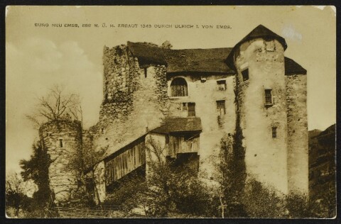 [Hohenems] Burg Neu-Embs, 688 m. ü. M. erbaut 1343 durch Ulrich I. von Embs