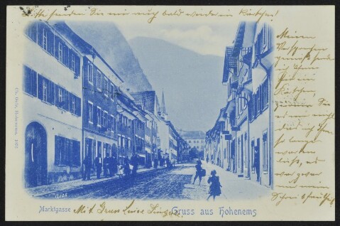 Gruss aus Hohenems : Marktgasse : [Postkarte ...]