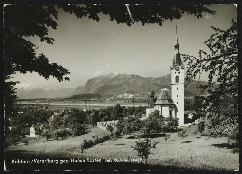 Koblach / Vorarlberg geg. Hohen Kasten