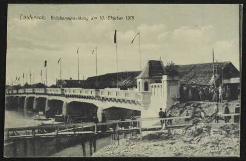 Lauterach, Brückeneinweihung am 10. Oktober 1916