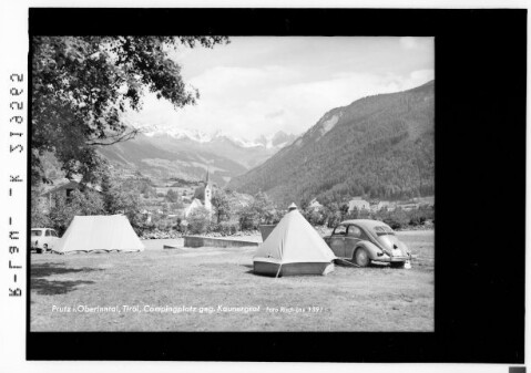 Prutz im Oberinntal / Tirol / Campingplatz gegen Kaunergrat