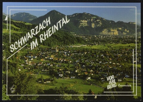 Schwarzach im Rheintal Vorarlberg Österreich : [Schwarzach im Rheintal gegen Dornbirn und Staufen / Breitenberg Vorarlberg, Österreich ...]