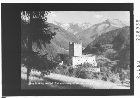 Burg Bidenegg bei Fließ in Tirol mit Kaunergrat