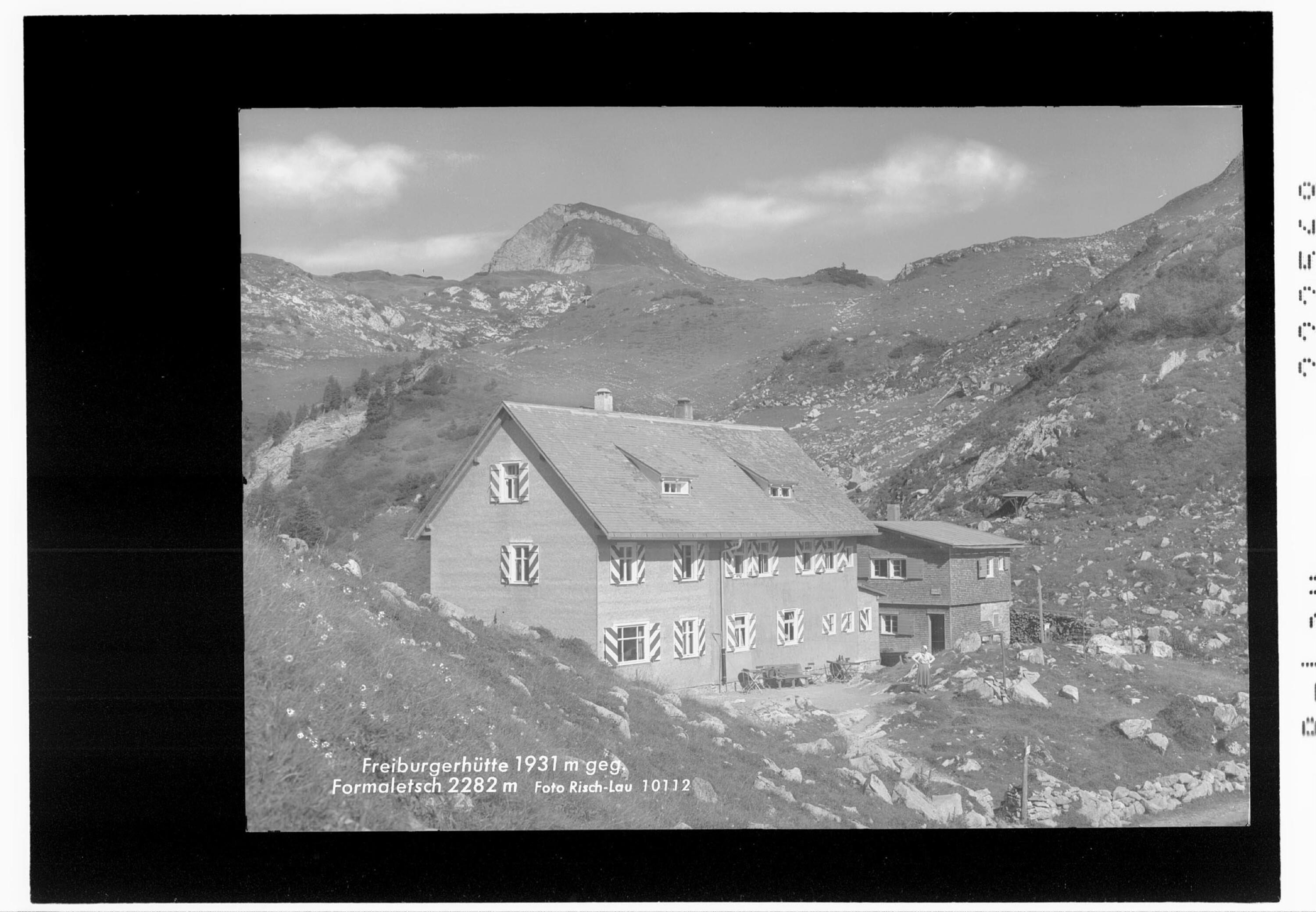 Freiburgerhütte 1931 m gegen Formaletsch 2282 m></div>


    <hr>
    <div class=