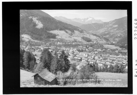 Landeck 816 m in Tirol gegen Hohen Riffler