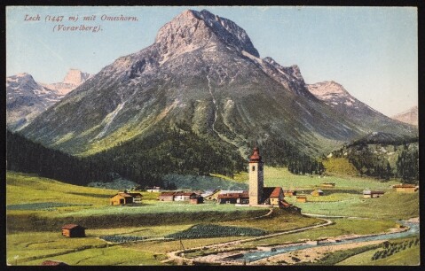 Lech (1447 m) mit Omeshorn : (Vorarlberg)