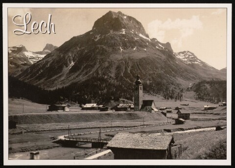 Lech : [Lech am Arlberg gegen Omeshorn, 2560 m, Vorarlberg, Österreich ...]