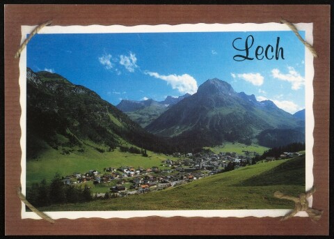 Lech : [Lech am Arlberg, 1447 m, gegen Hasenfluh und Omeshorn, 2560 m, Vorarlberg, Österreich ...]