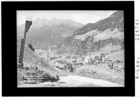 Neustift im Stubaital / Tirol mit Brennerspitze 2882 m und Kerachspitze 2919 m
