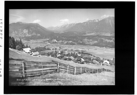 Blick auf Stams und Mötz gegen Mieminger Plateau / Tirol