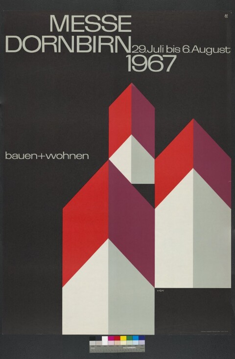 Plakat der Dornbirner Messe Gesellschaft 1967