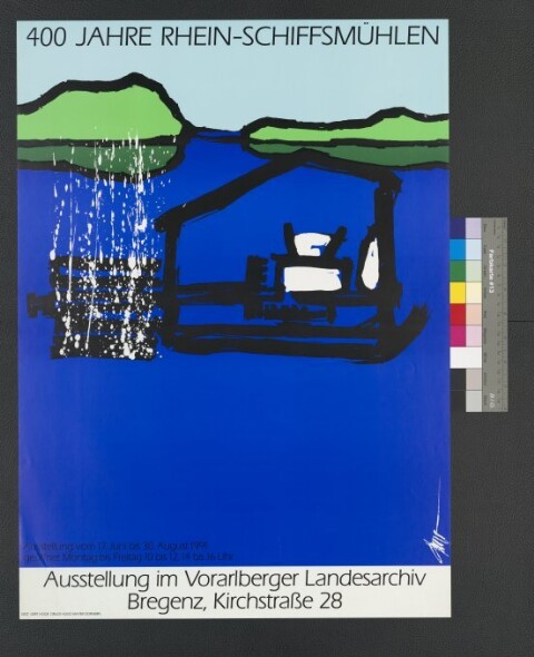 Plakat für Ausstellung im Vorarlberger Landesarchiv 1991