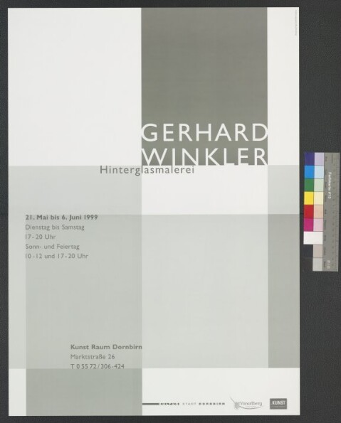 Plakat für eine Ausstellung von Gerhard Winkler