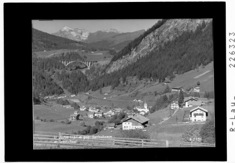 St. Jodok 1127 m gegen Serleskamm / Wipptal - Tirol