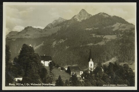 Blons, 902 m, i. Gr. Walsertal (Vorarlberg)