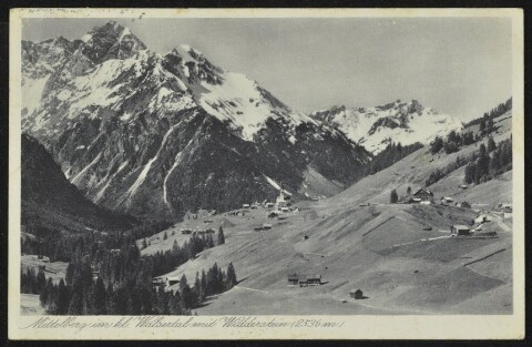 Mittelberg im kl. Walsertal mit Widderstein (2536 m)