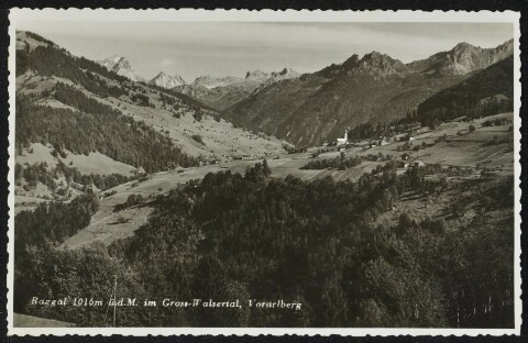 Raggal 1016 m ü. d. M. im Gross-Walsertal, Vorarlberg