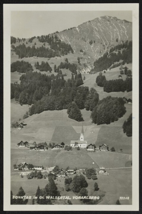 Sonntag im Gr. Walsertal, Vorarlberg