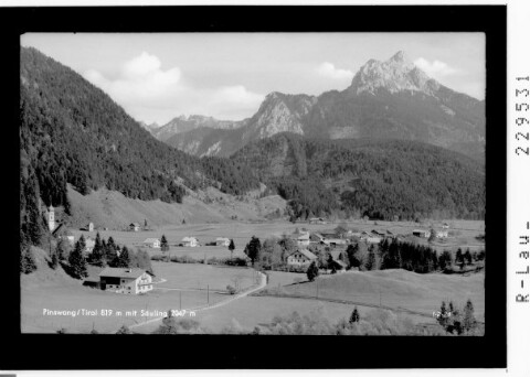 Pinswang / Tirol 819 m mit Säuling 2047 m