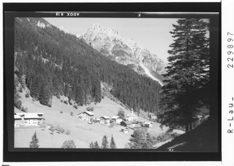 [Hinterhornbach im Hornbachtal gegen Rosskarspitzen / Ausserfern / Tirol]