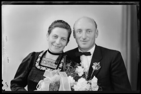 Hochzeitsbild von Martha und Otto Moosbrugger aus Au