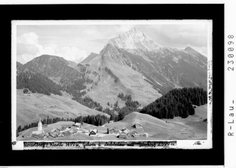 Vorarlberg / Warth 1499 m, Gehren und Lechleiten mit Biberkopf