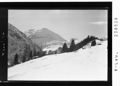 [Skigebiet ob Holzgau im Lechtal gegen Pimig und Lärchspitze Ausserfern / Tirol]