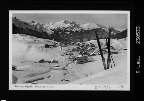 Wintersportplatz Berwang 1342 m : [Berwang gegen Liegfeistgruppe / Ausserfern / Tirol]