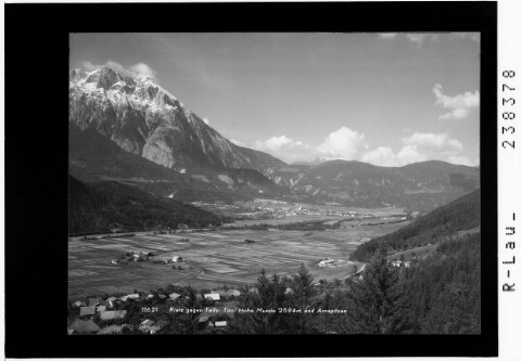Rietz gegen Telfs / Tirol / Hohe Munde 2594 m und Arnspitzen
