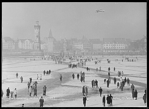 Zur Erinnerung an das Eisjahr 1963 Lindau am 10. Februar