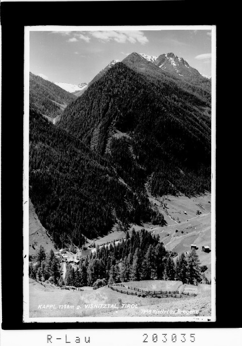 Kappl 1258 m gegen Visnitztal Tirol