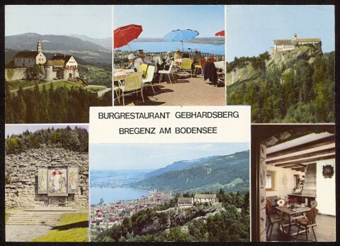 Burgrestaurant Gebhardsberg : Bregenz am Bodensee : [Burgrestaurant Gebhardsberg ...]