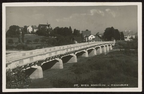 Breg. Achbrücke m. Riedenburg