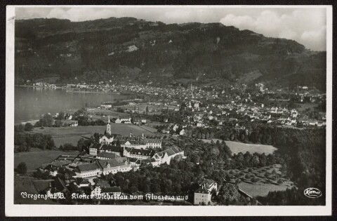 Bregenz a. B. : Kloster Mehrerau vom Flugzeug aus