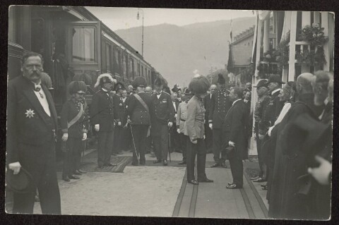 [Kaiser Franz Josef I. 1914 zu Besuch in Bregenz]