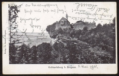 Gebhardsberg b. Bregenz : [Correspondenz-Karte An ... in ...]
