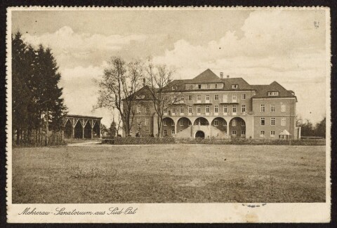 [Bregenz] Mehrerau-Sanatorium aus Süd-Ost : [Kartenbrief ...]