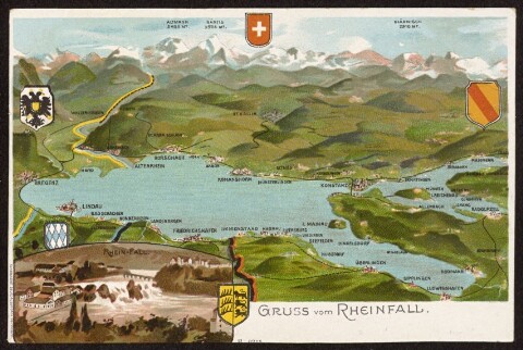 Gruss vom Rheinfall : [Postkarte ...]