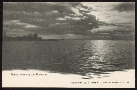 Abendstimmung am Bodensee : [Postkarte ...]