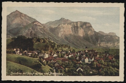Dornbirn mit Staufenspitze und Breitenberg