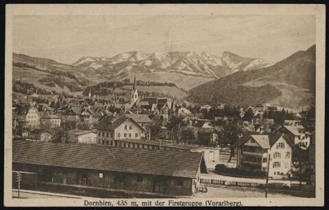Dornbirn, 435 m, mit der Firstgruppe (Vorarlberg)