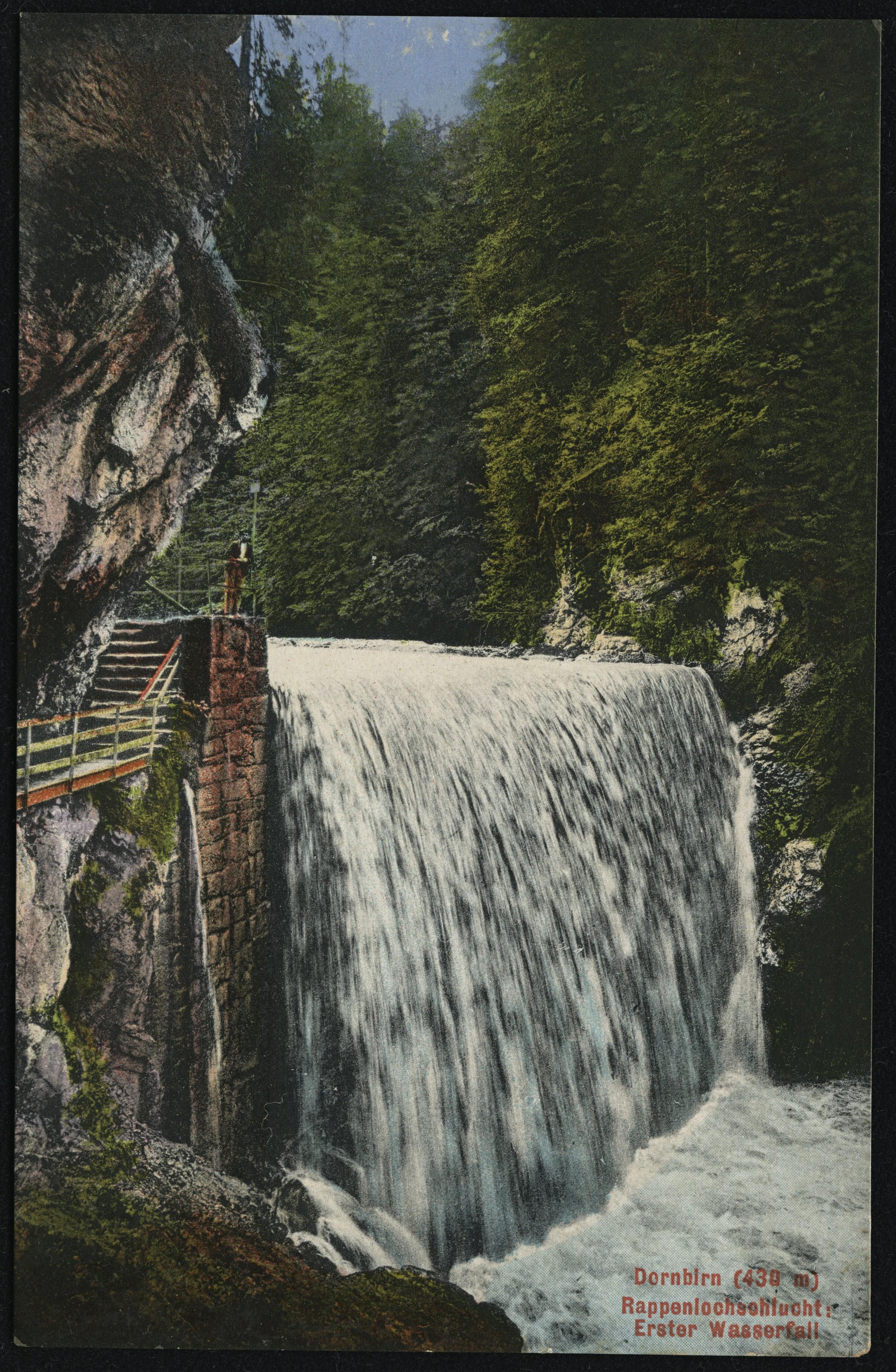 Dornbirn (430 m) Rappenlochschlucht: Erster Wasserfall></div>


    <hr>
    <div class=