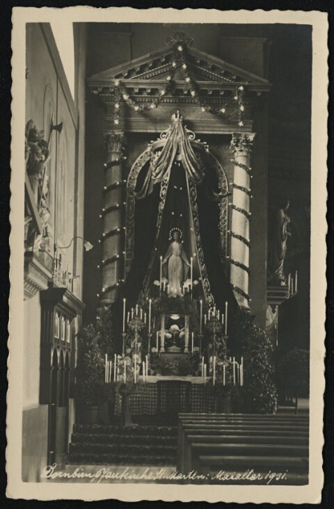 Dornbirn, Pfarrkirche St. Martin : Maialtar 1931
