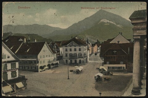 Dornbirn : Marktstrasse mit Staufenspitze : [Postkarte ...]