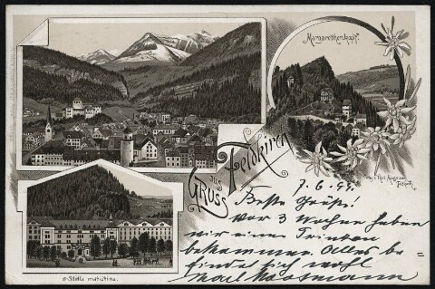 Gruss aus Feldkirch : Margarethenkapf : Stella matutina ... : [Correspondenz-Karte An ... in ...]